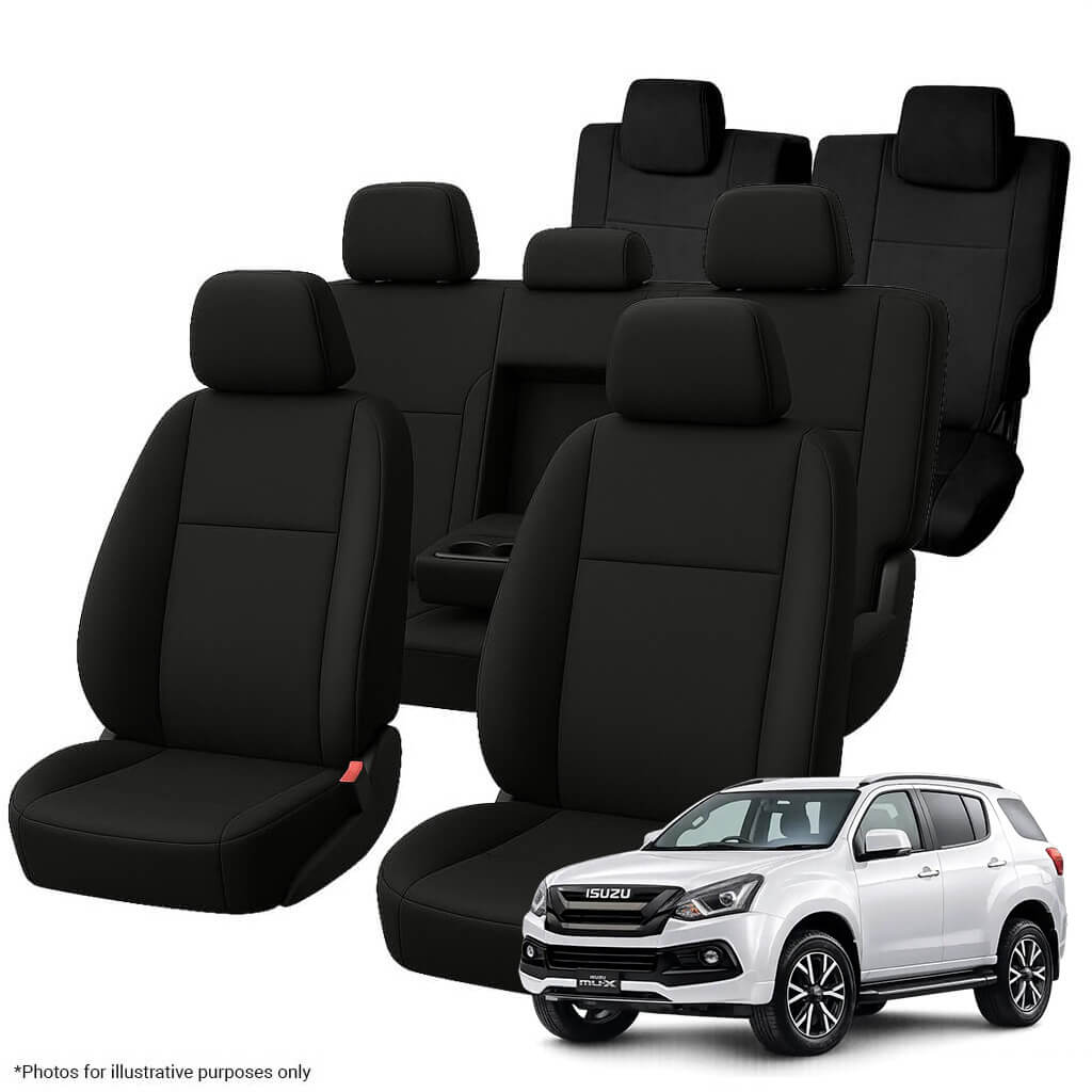 Isuzu MU-X UC Neoprene Seat Covers (11/2013-05/2021) - Three Row Bundle