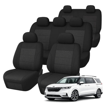 Kia Carnival KA4 S / Si / SLi (7 Seater) Comfort Jacquard Seat Covers (09/2020-ON)