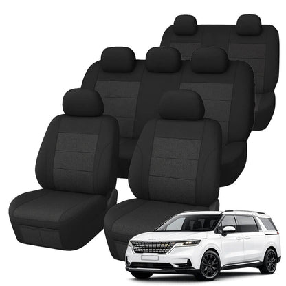 Kia Carnival KA4 Platinum (7 Seater) Comfort Jacquard Seat Covers (09/2020-ON)