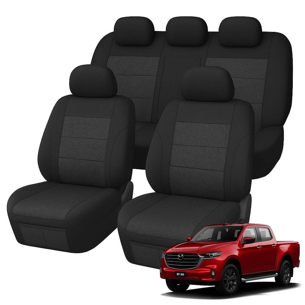 Mazda BT-50 TF XTR / GT / SP / THUNDER Dual Cab Comfort Jacquard Covers (07/2020-ON)