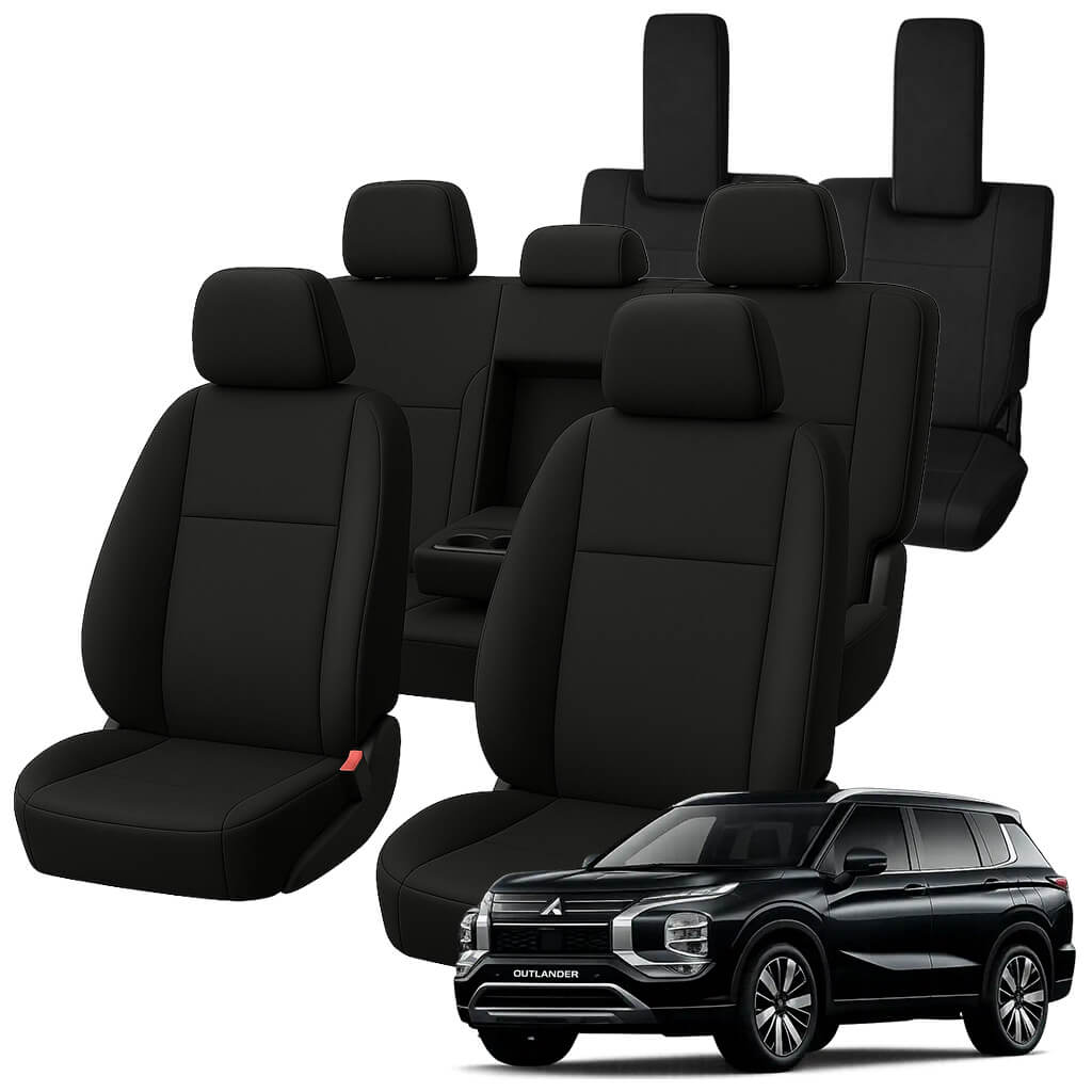 Mitsubishi Outlander ZM Neoprene Seat Covers (08/2021-ON) - Three Row Bundle