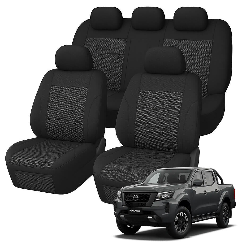 Nissan Navara D23 Comfort Jacquard Seat Covers (12/2020-ON)