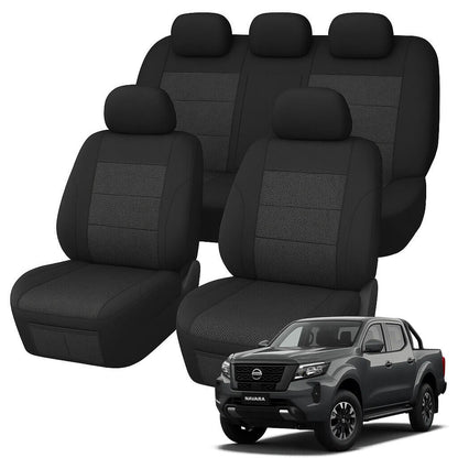 Nissan Navara D23 Comfort Jacquard Seat Covers (12/2020-ON)