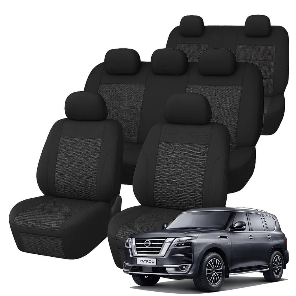 Nissan Patrol Y62 (8 Seater) Comfort Jacquard Seat Covers (02/2013-ON)
