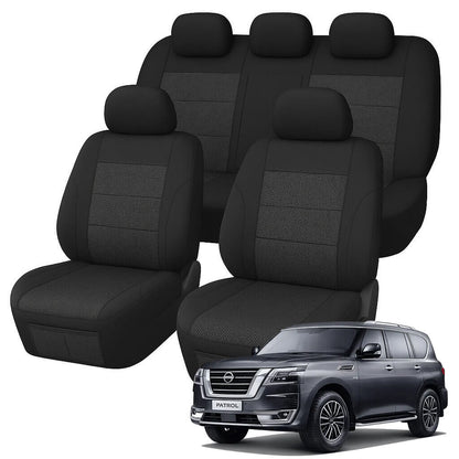 Nissan Patrol Y62 Comfort Jacquard Seat Covers (02/2013-ON)