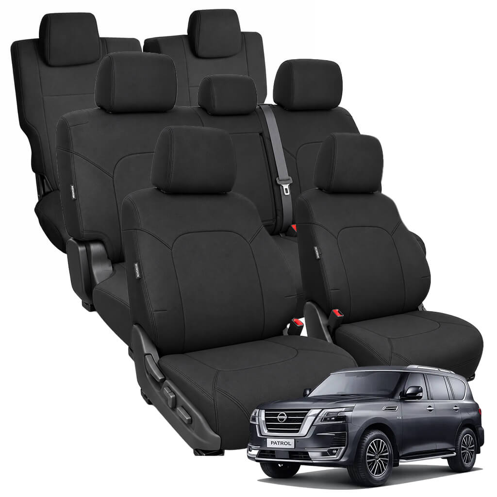 Nissan Patrol Y62 Neoprene Seat Covers (02/2013-ON) - Three Row Bundle