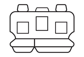 Rear seat cover pattern