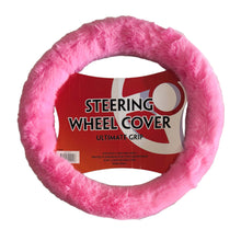 Fluffy Pink Steering Wheel Cover