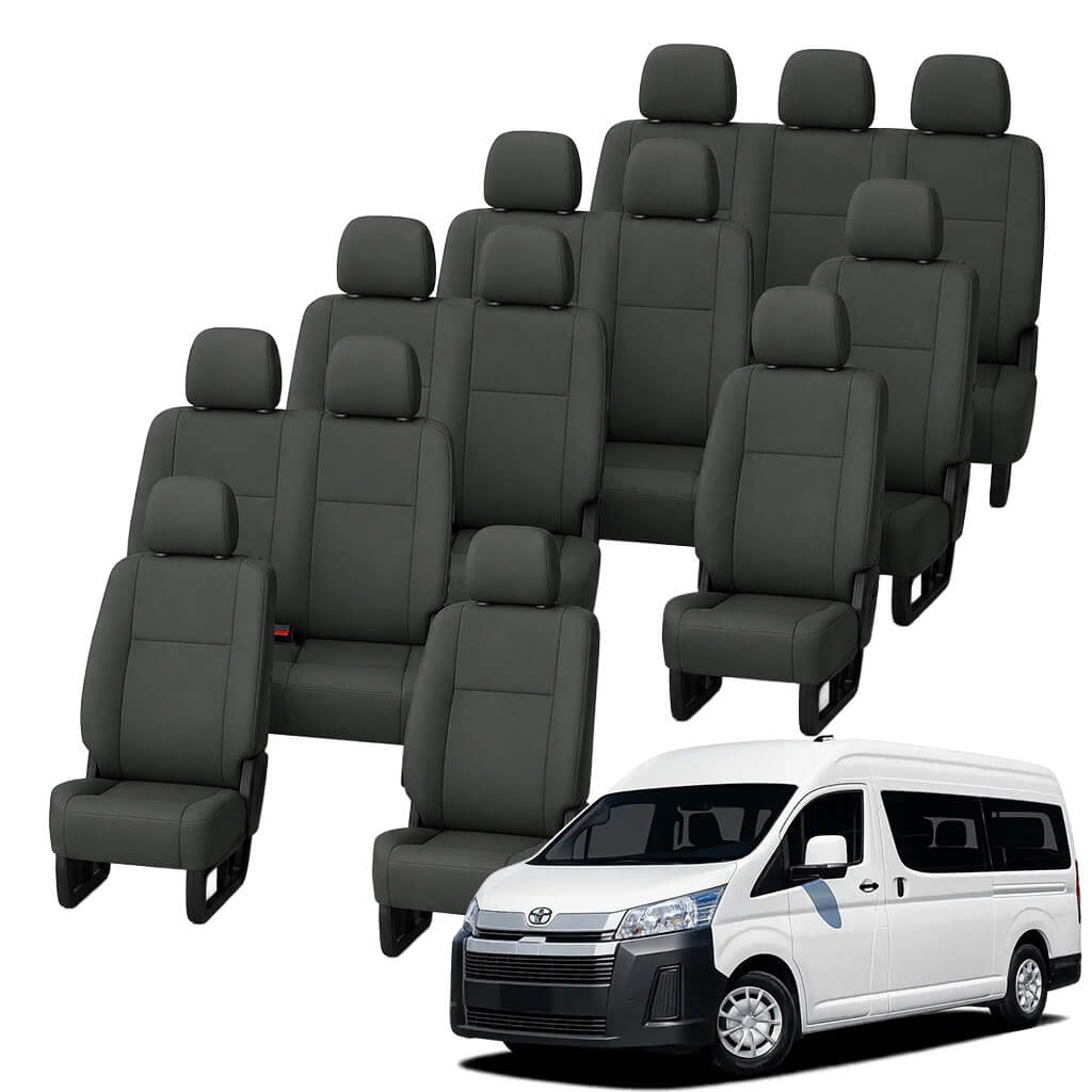 Toyota Hiace H300 Commuter 12 Seater Canvas Seat Covers (02/2019-ON)