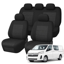 Toyota Hiace H300 LWB Crew Van Comfort Jacquard Seat Covers (02/2019-ON)