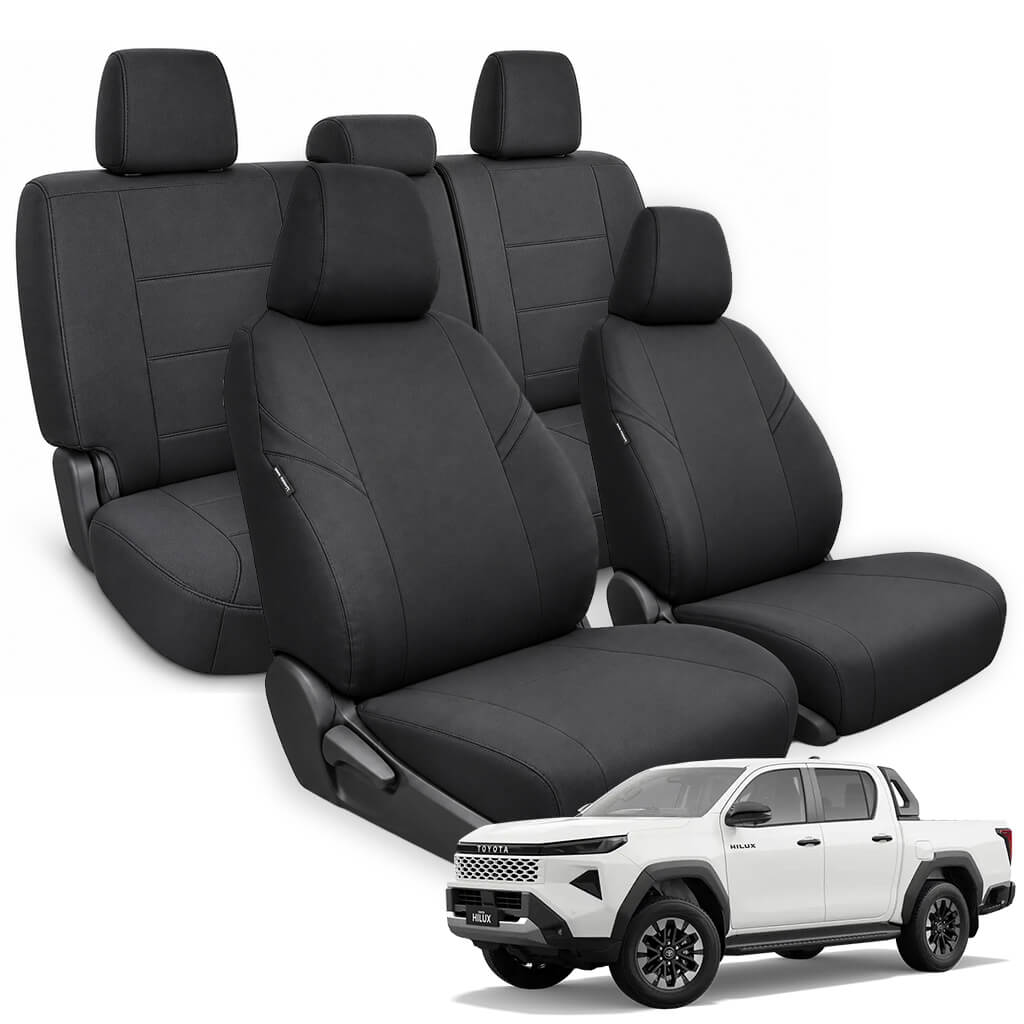 Toyota Hilux N90 Neoprene Seat Covers (12/2025-ON) - Two Row Bundle