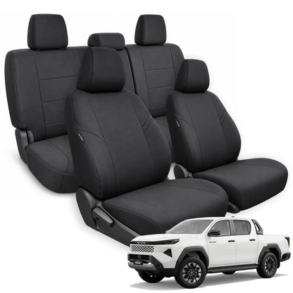 Toyota Hilux N90 Neoprene Seat Covers (12/2025-ON) - Two Row Bundle