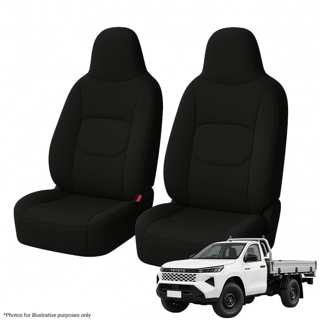 Toyota Hilux N90 WorkMate Single Cab Neoprene Front Seat Covers (12/2025-ON)