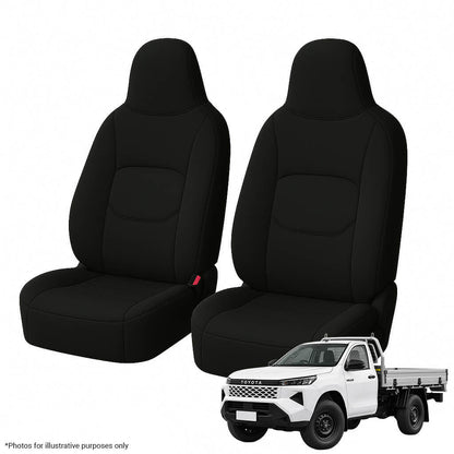 Toyota Hilux N90 WorkMate Single Cab Neoprene Front Seat Covers (12/2025-ON)