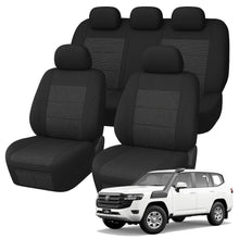 Toyota LandCruiser 300 Series GX / GXL (5 Seater) Comfort Jacquard Seat Covers (07/2021-ON)
