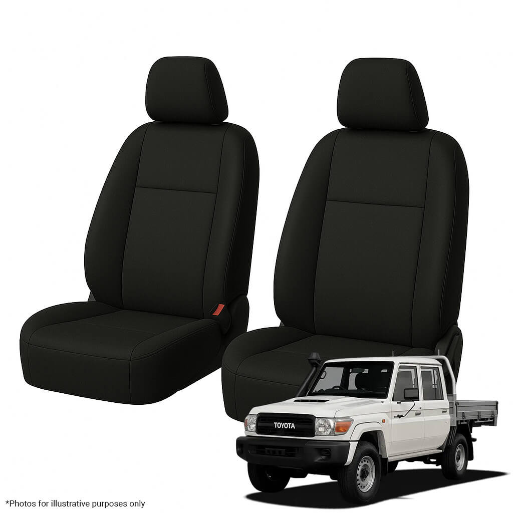 Toyota LandCruiser 79 Series Neoprene Seat Covers (10/1999-ON) - Two Row Bundle