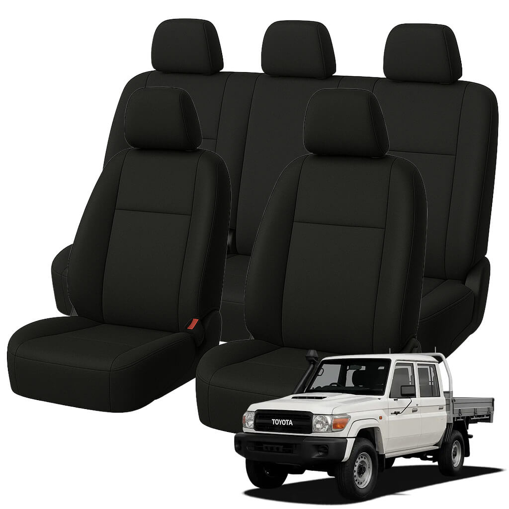 Toyota LandCruiser 79 Series Neoprene Seat Covers (10/1999-ON) - Two Row Bundle