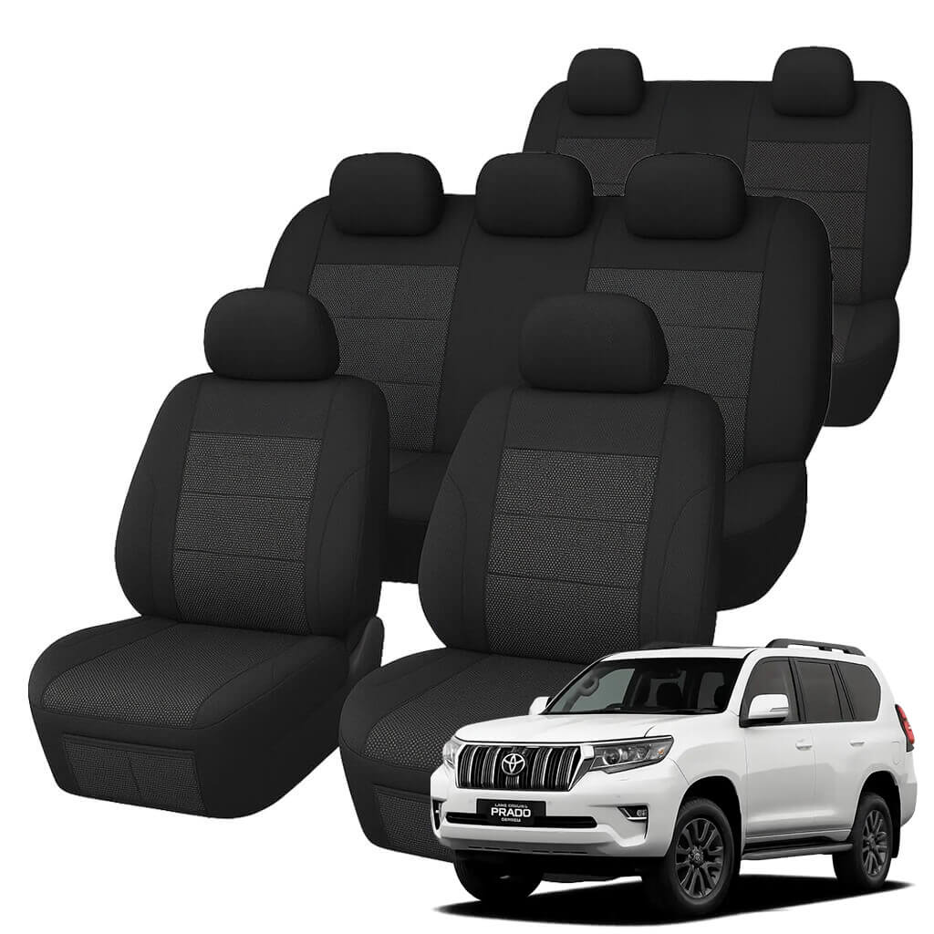 Toyota Prado 150 Series (7 Seater) Comfort Jacquard Seat Covers (11/2009-07/2024)